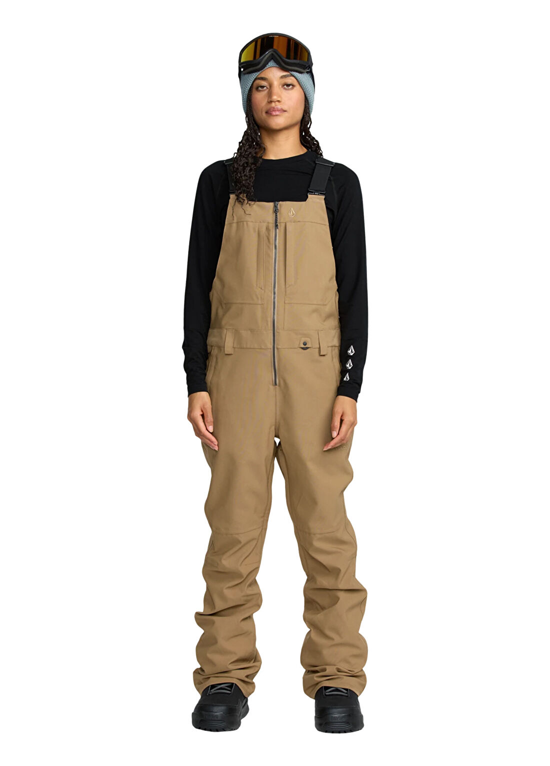 Volcom Swift Bib Brz Kahverengi Kadın Snowboard Pantolon
