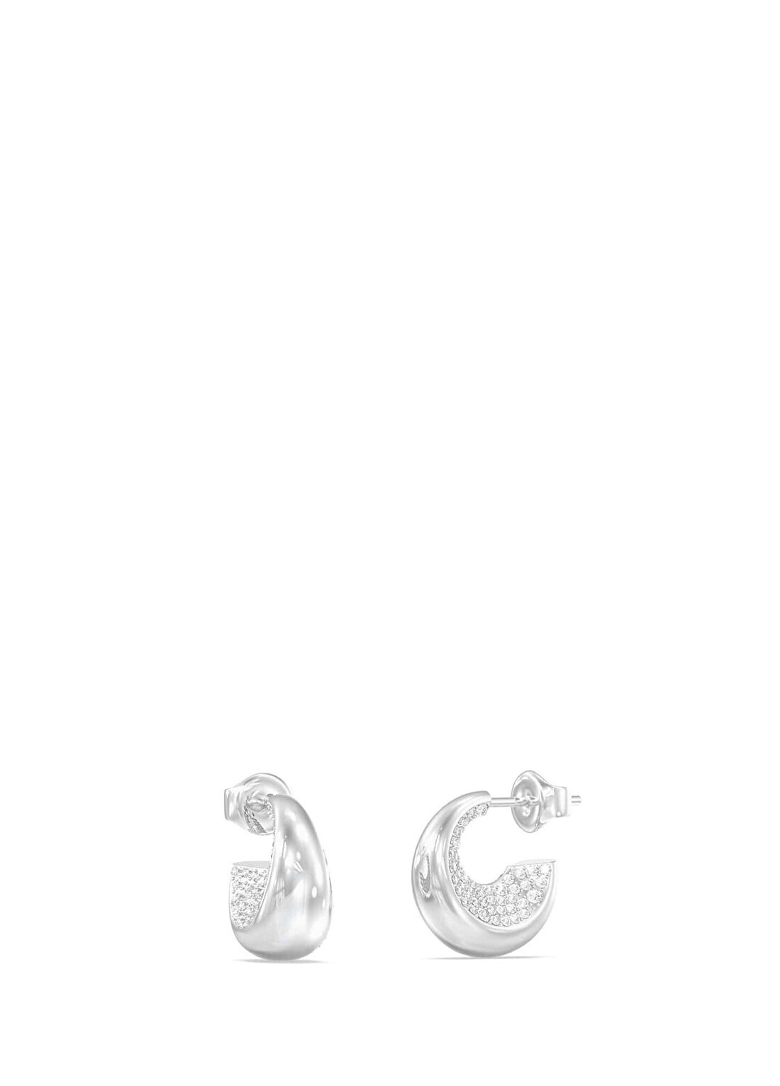 Guess JGUJUBE06249JWRHTU Metalik Gri Çelik Kadın Küpe