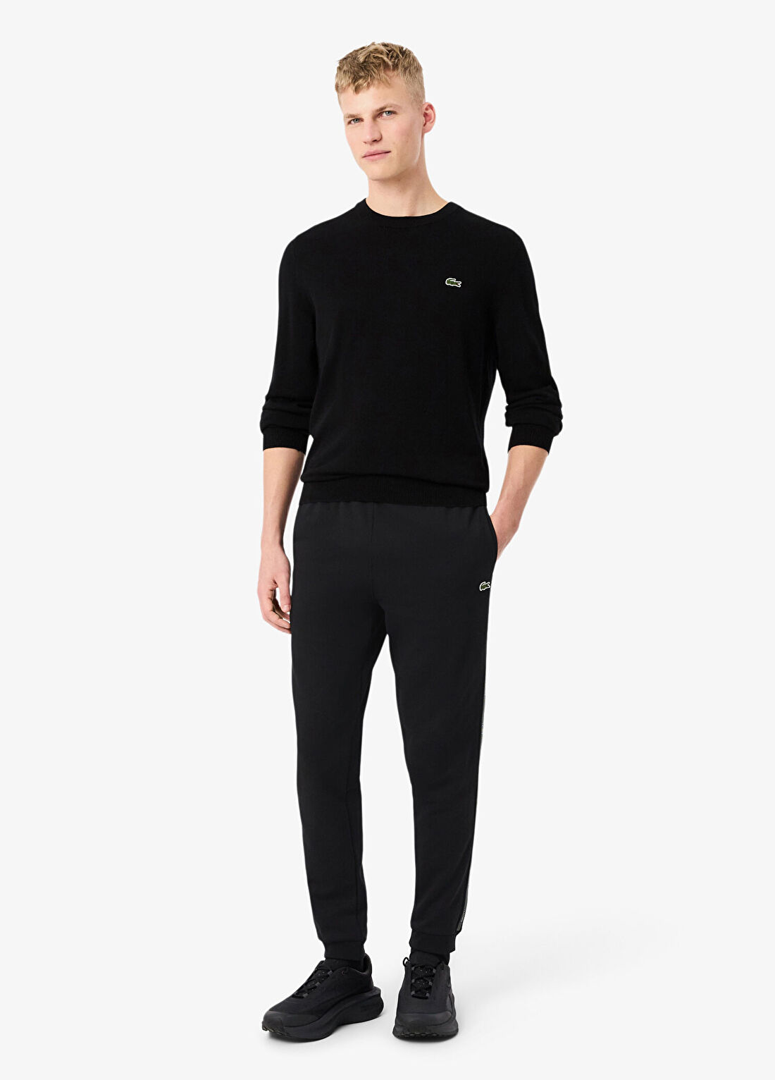 Lacoste Siyah Tapered Fit Erkek Eşofman Altı
