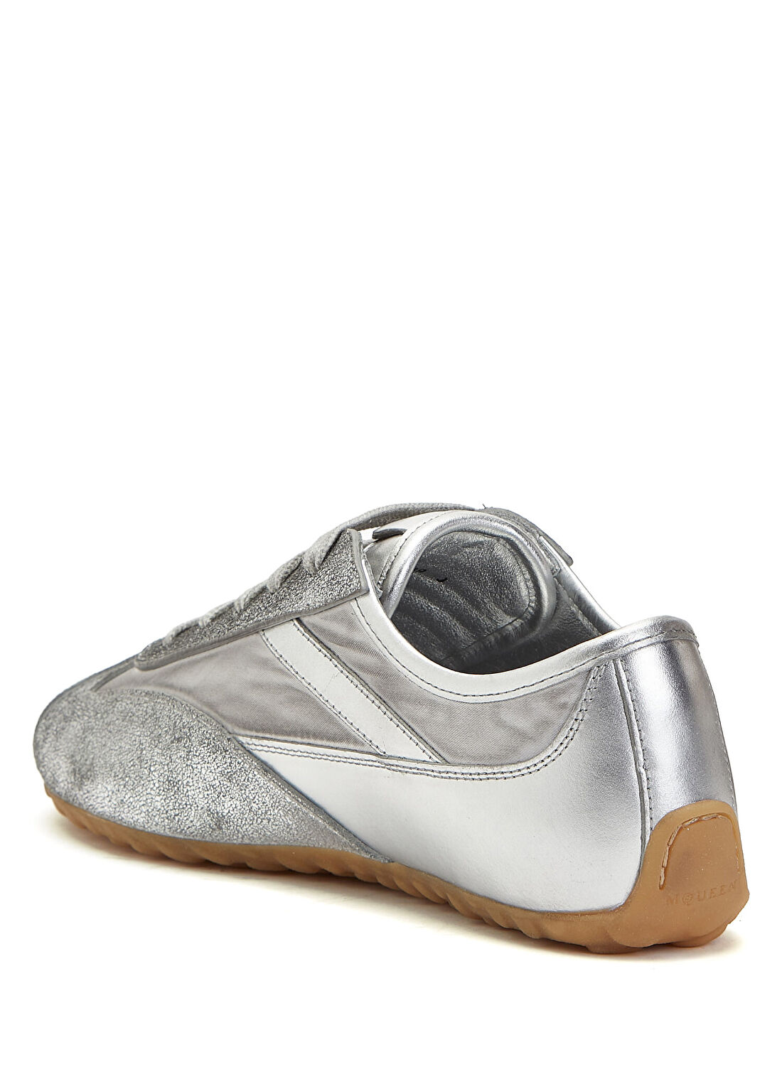 McQueen Boxe Silver Kadın Deri Sneaker görsel 3
