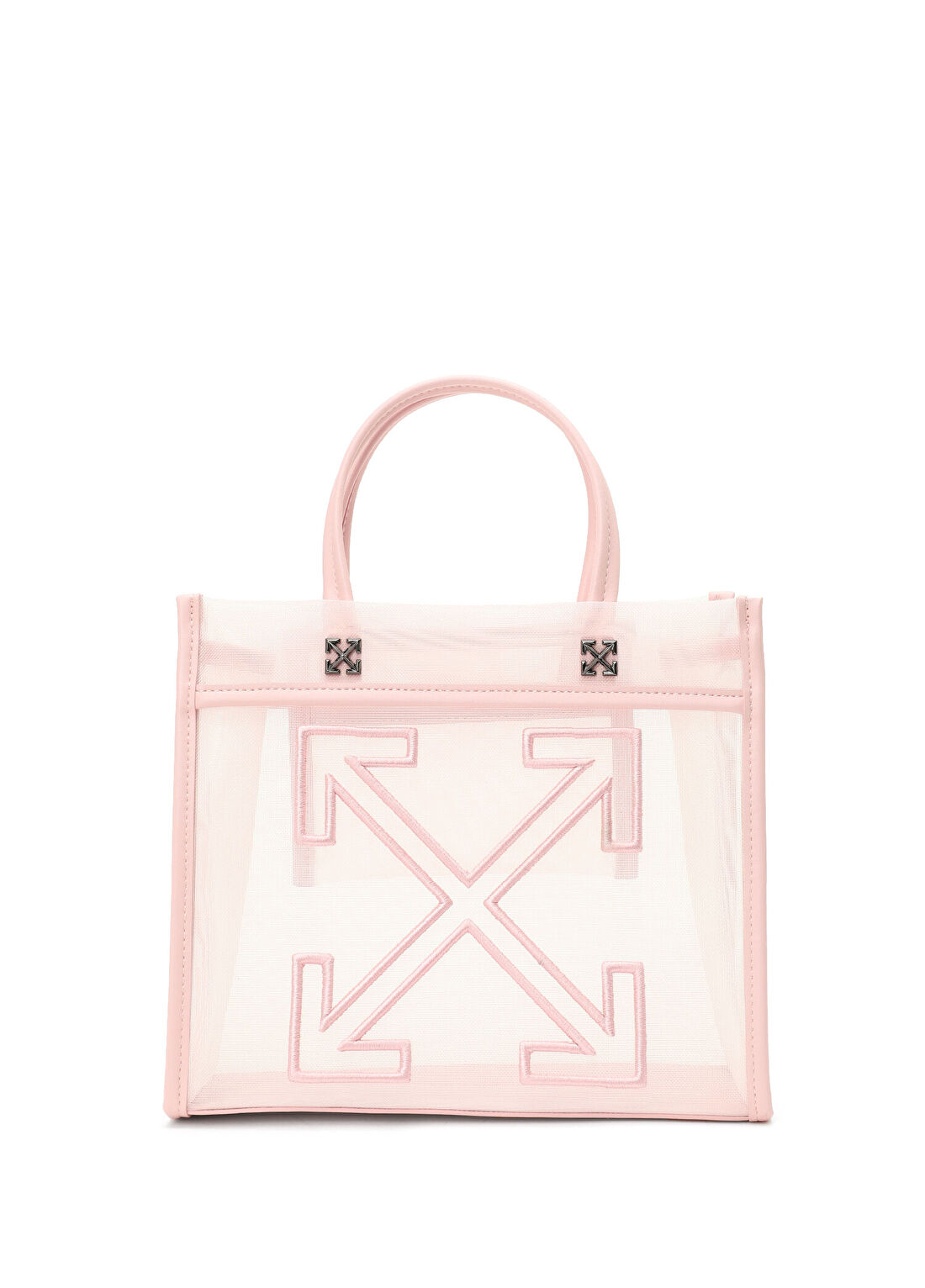Off-White Pembe Kadın Şeffaf Plaj Çantası