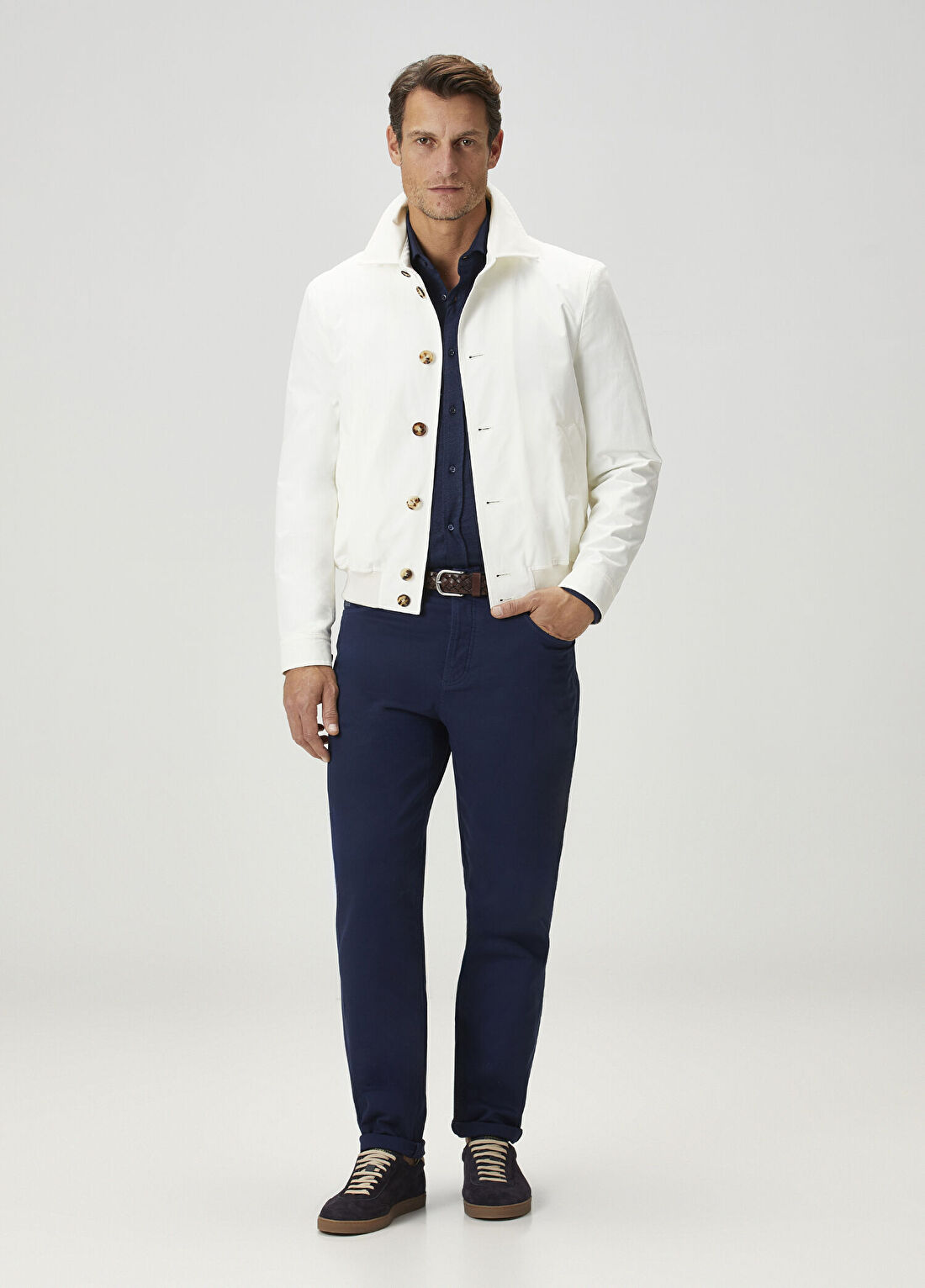 Brunello Cucinelli Beyaz Mont görsel 2