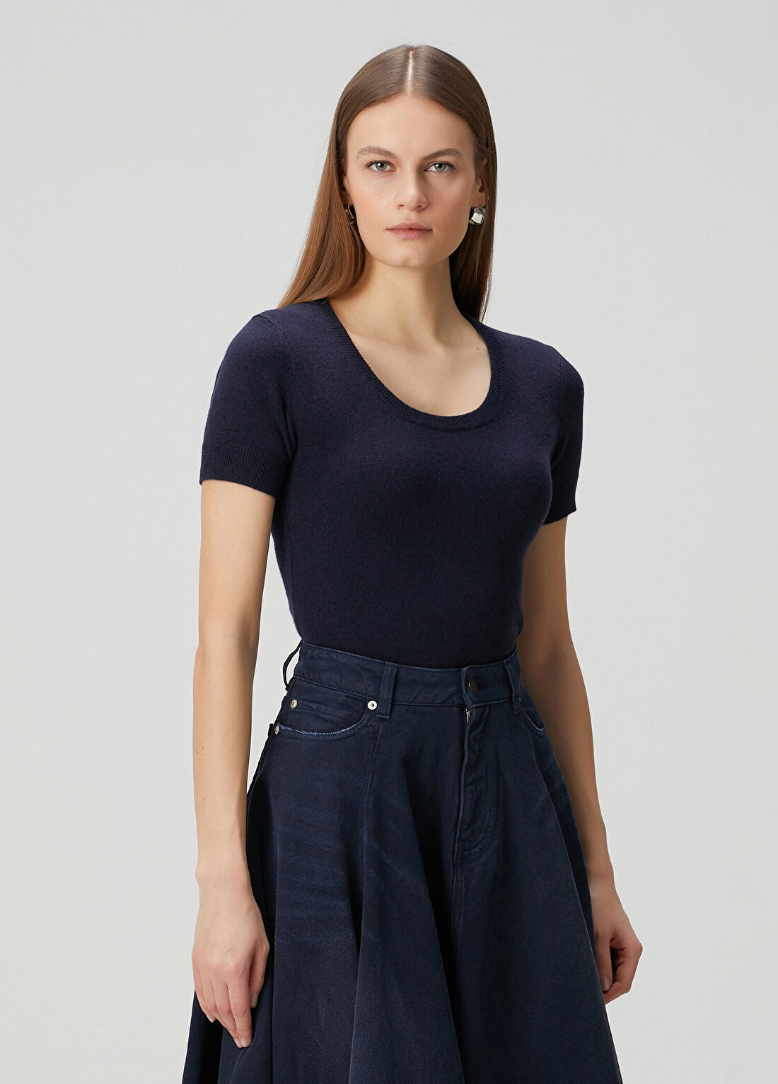 Balenciaga Lacivert Kaşmir Triko görsel 3