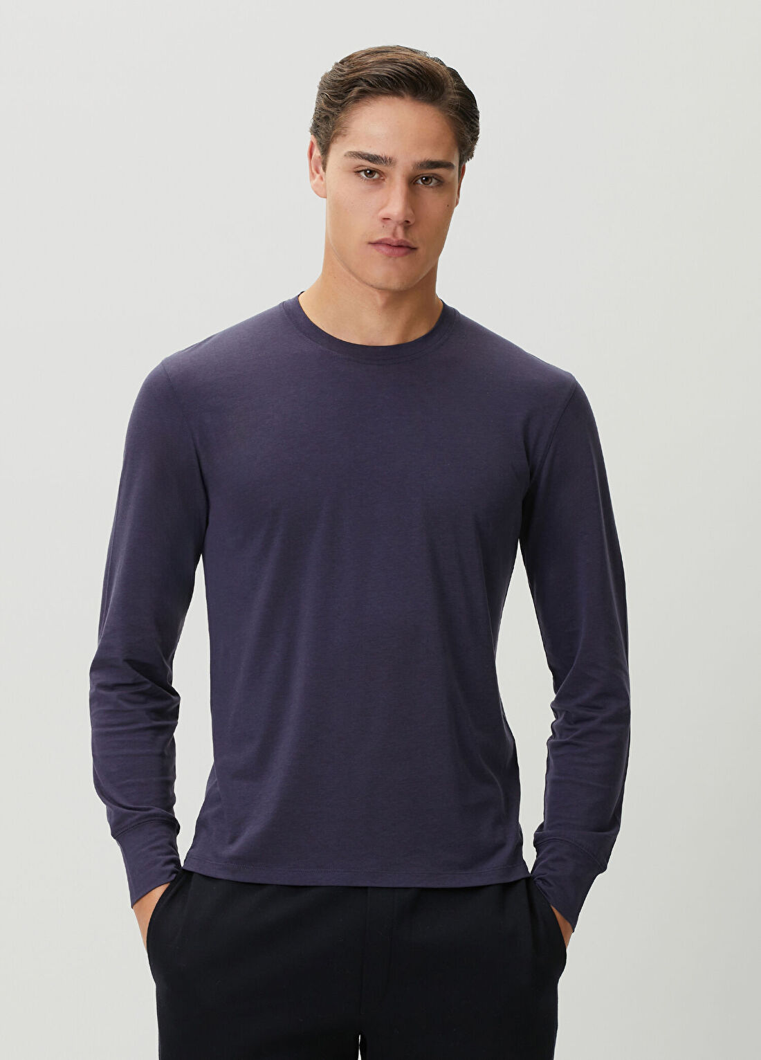 Tom Ford Lacivert Uzun Kollu T-shirt