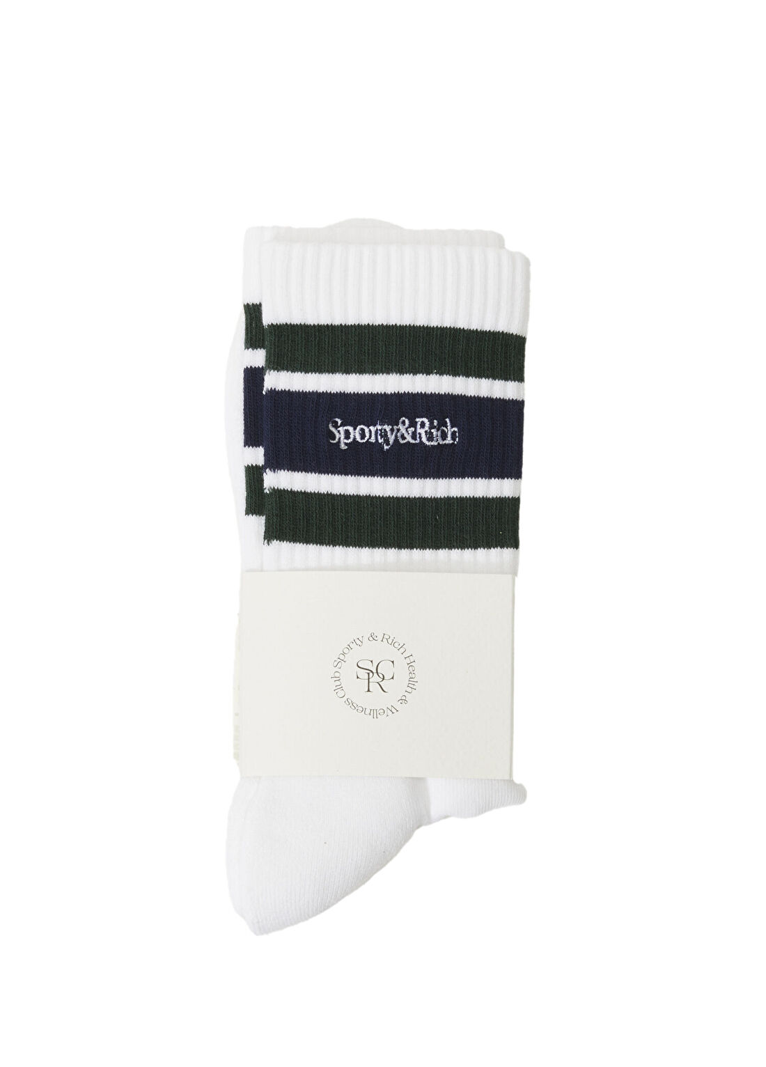 Sporty & Rich Lacivert Beyaz Kadın Çorap