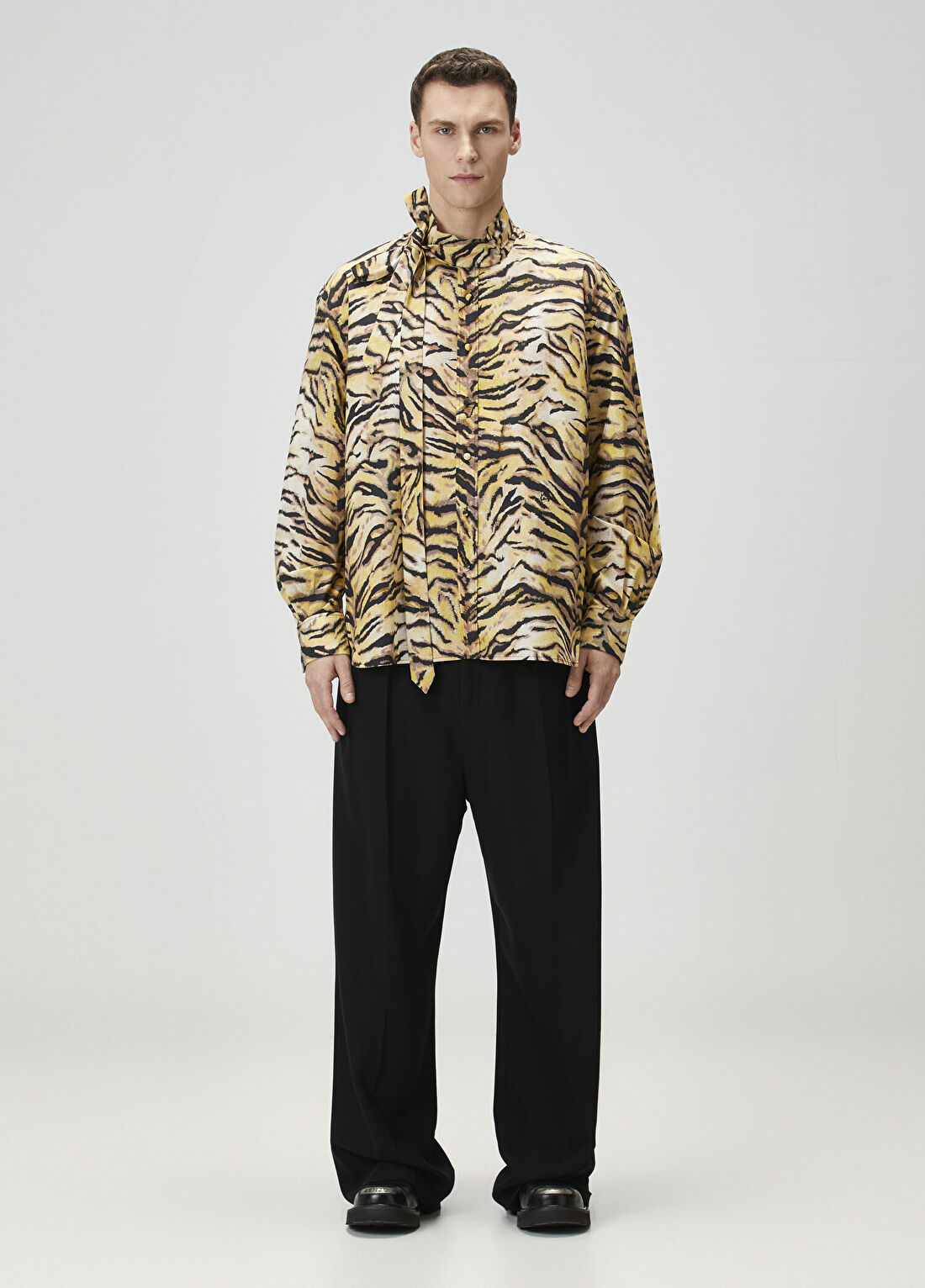 Kenzo Leopar Desenli Gömlek görsel 2