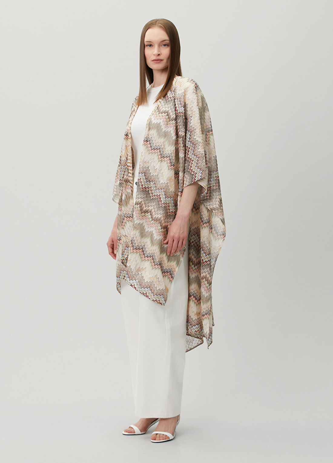Missoni Çok Renkli Bej Kadın Şal görsel 2