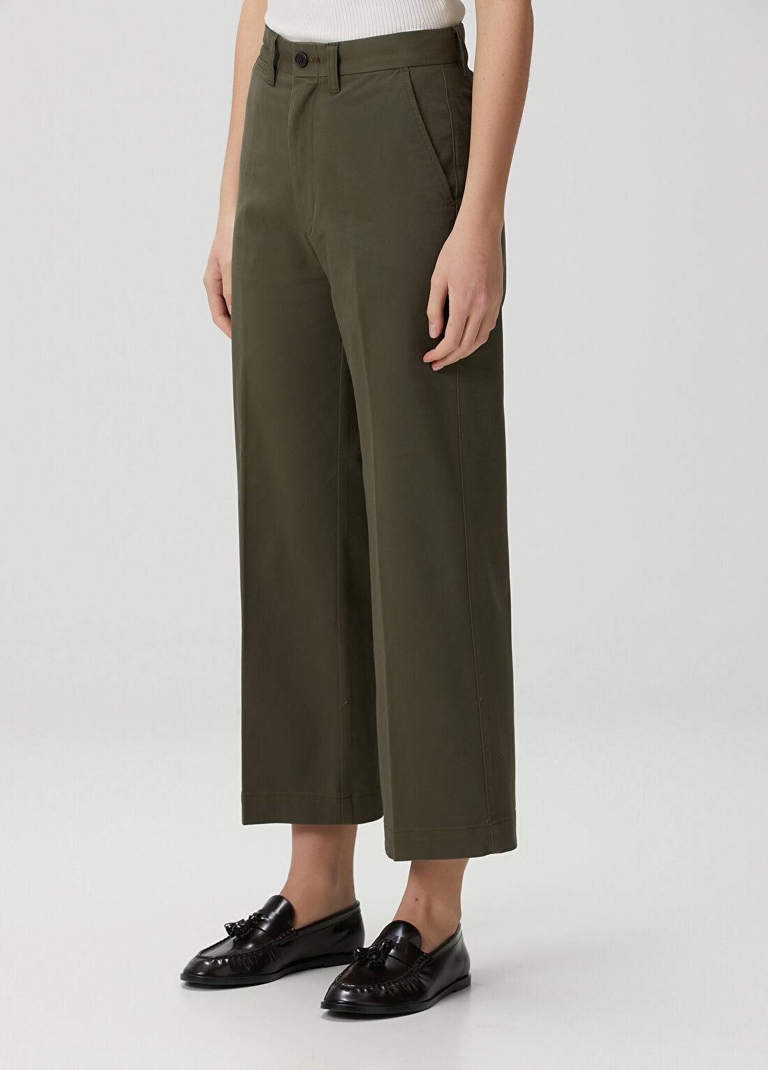 Polo Ralph Lauren Haki Crop Pantolon görsel 2