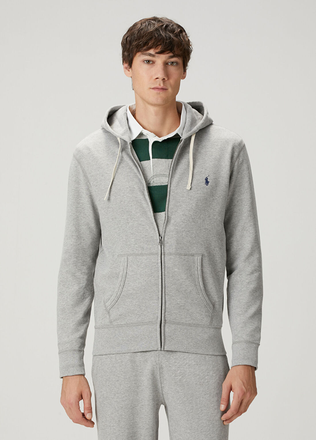 Polo Ralph Lauren Gri Kapüşonlu Sweatshirt