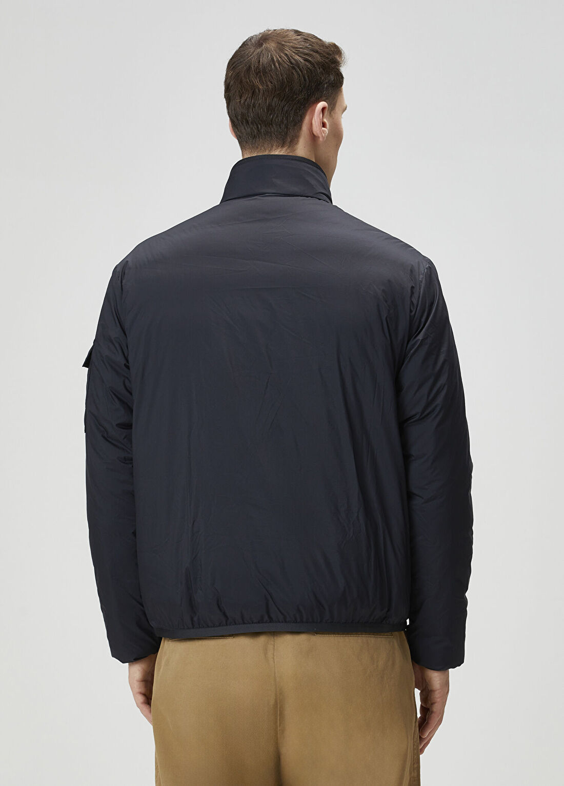 Moncler Lacivert Kapüşonlu Mont görsel 4