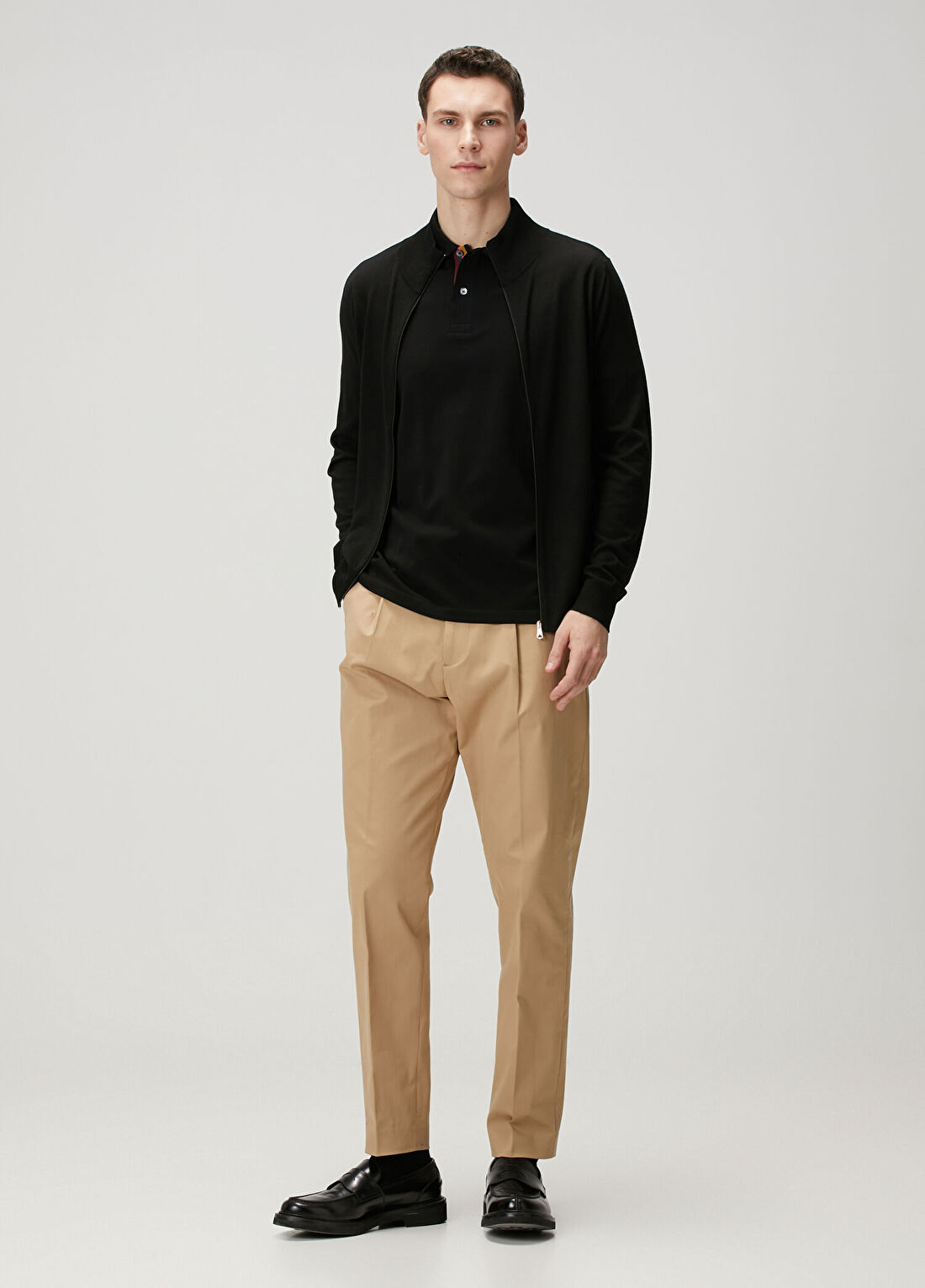 Paul Smith Siyah Polo Yaka T-shirt görsel 2