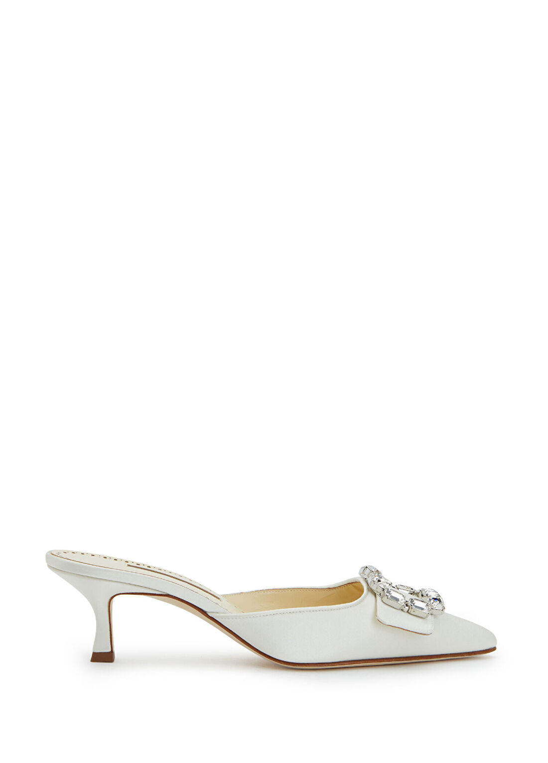Manolo Blahnik Mayjou Krem Kadın Terlik