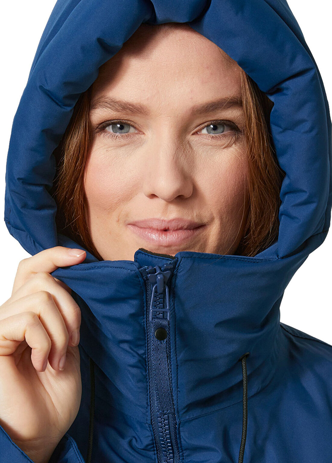Helly Hansen W Maud Ocean Mavi Kapüşonlu Kadın Parka görsel 3
