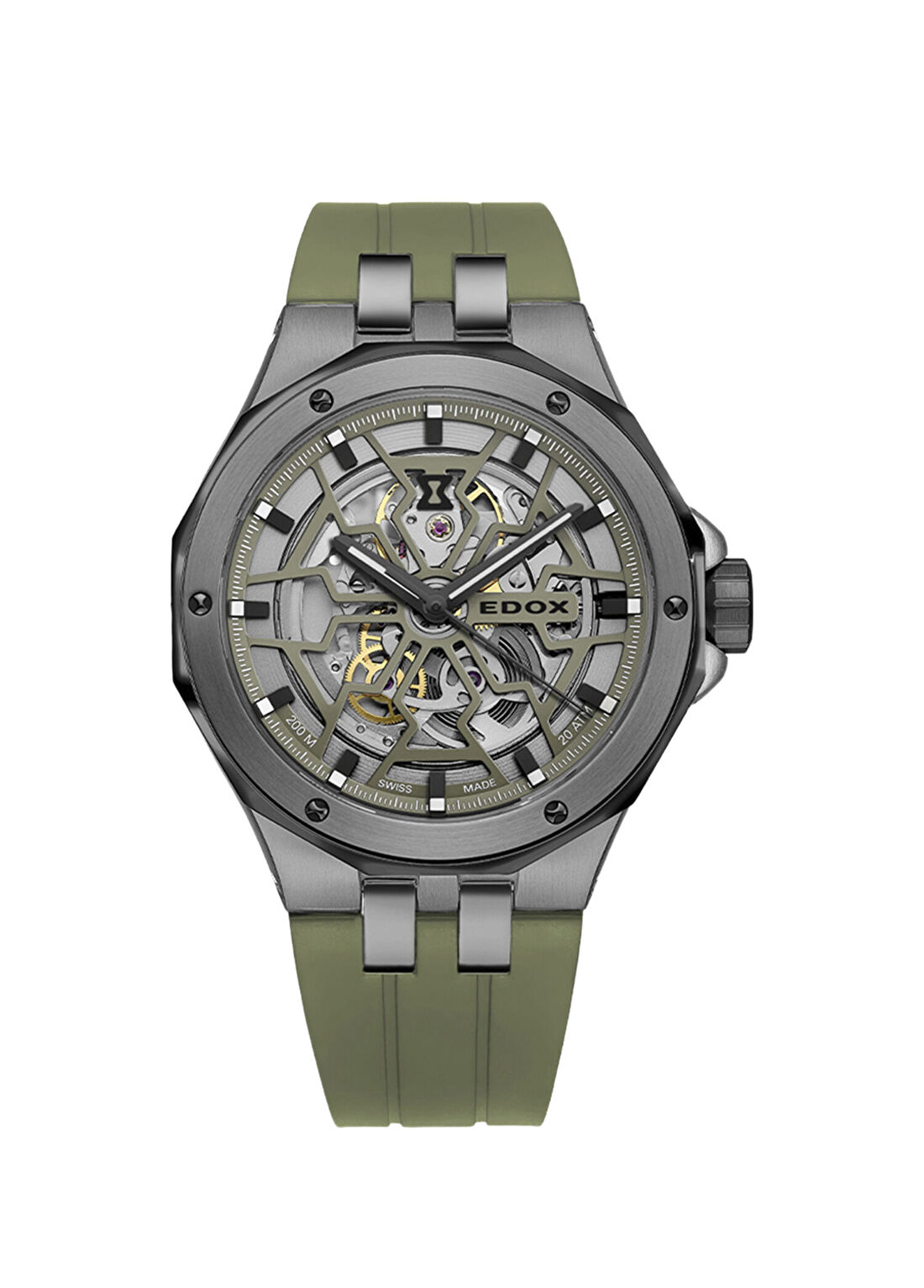 Edox Delfin 85303-357GNCAV-VONB Yeşil Erkek Kol Saati