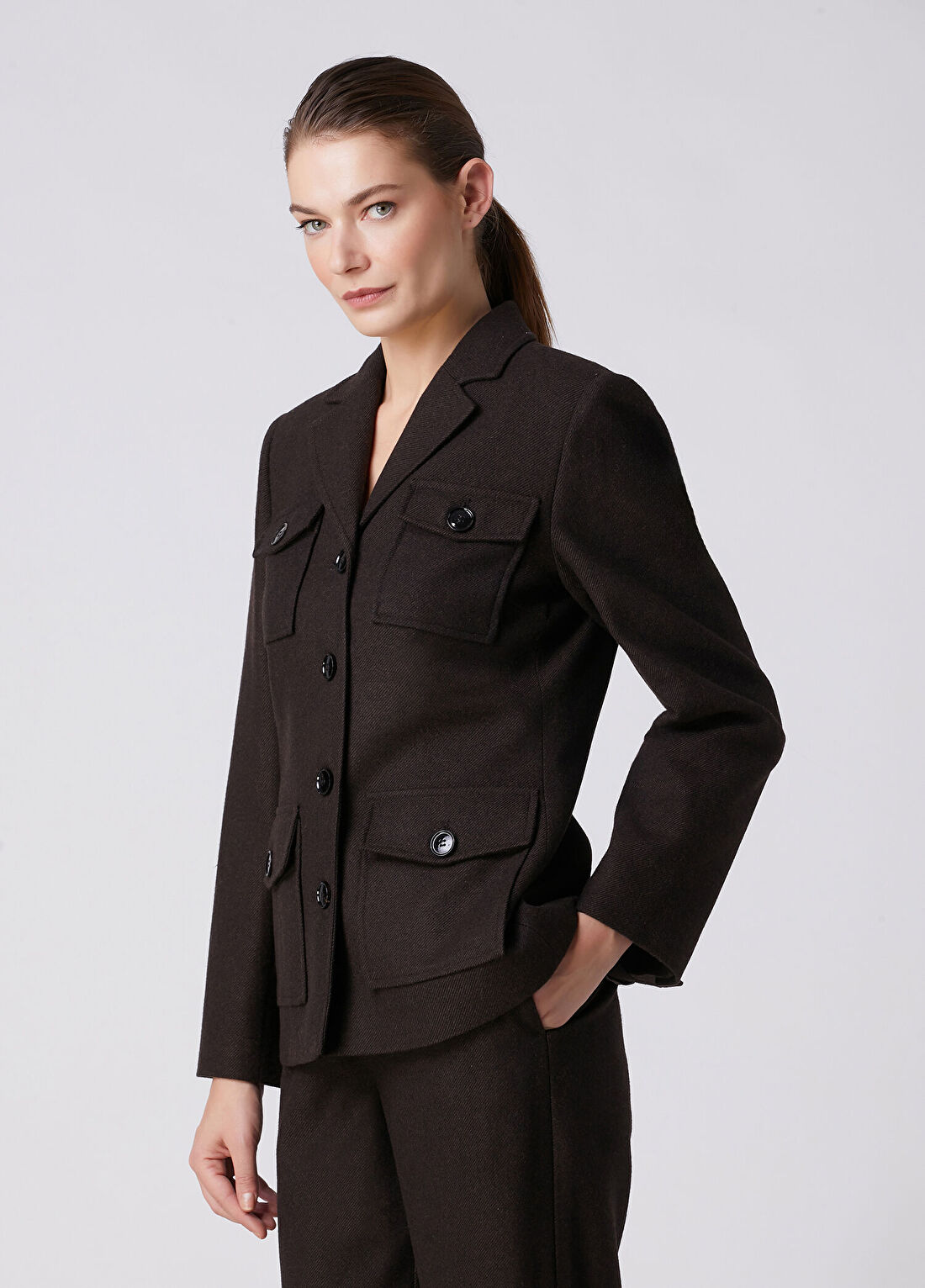 Beymen Collection Kahverengi Yün Ceket