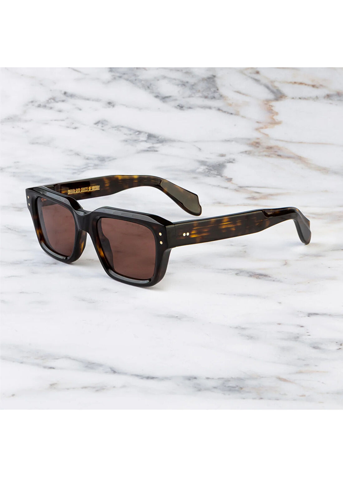 CUTLER AND GROSS CGSN1432 Dark Havana Asetat Unisex Güneş Gözlüğü görsel 2