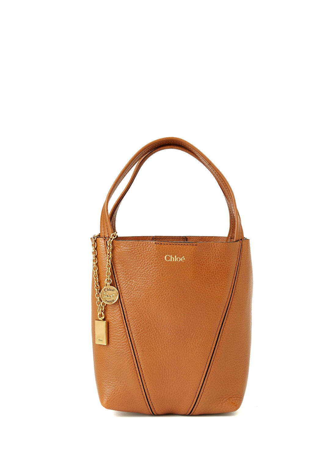 Chloe Small Spin Tote Taba Kadın Deri Çanta