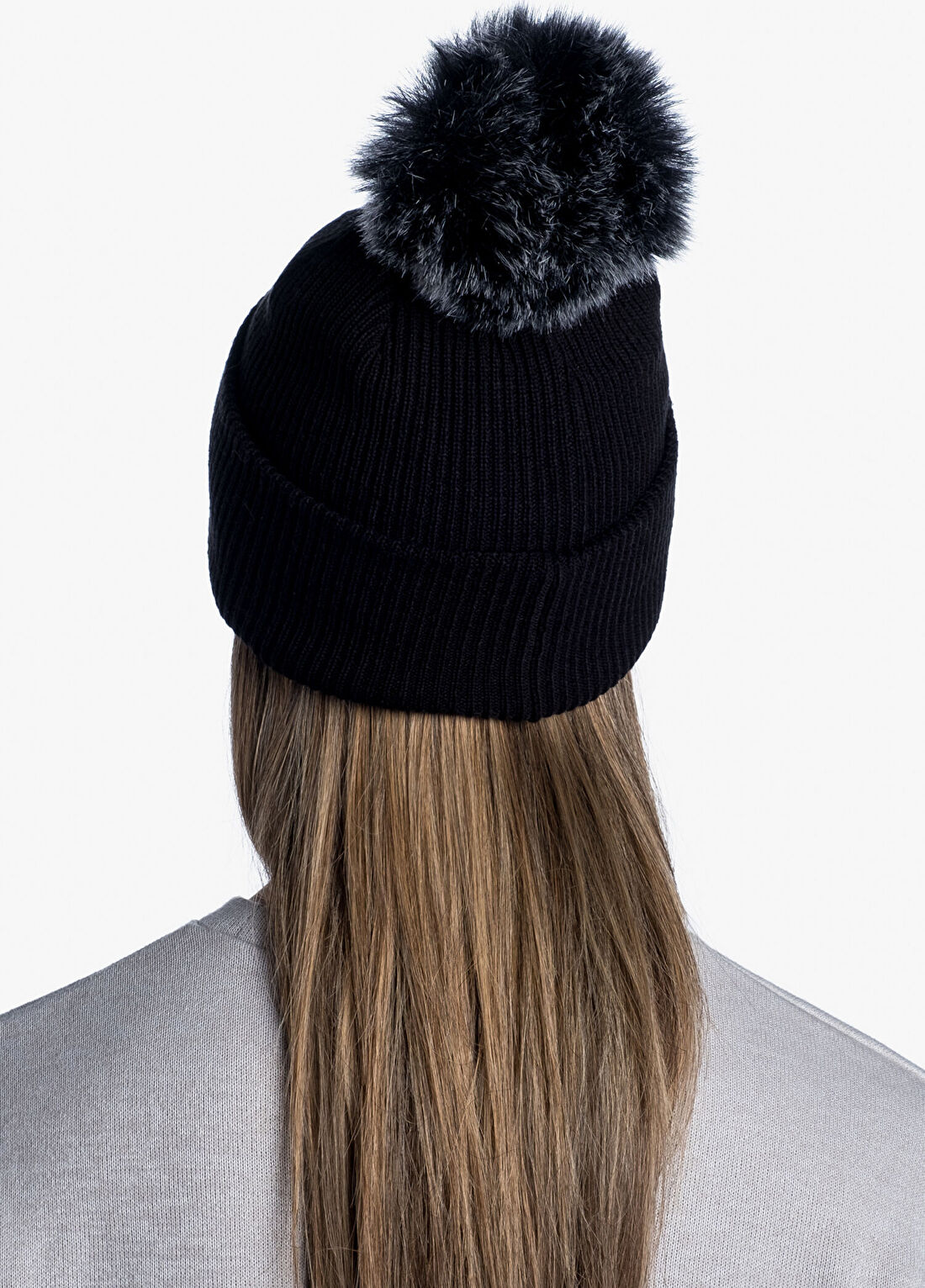 Buff Knitted Hat Kesha Siyah Kadın Bere görsel 4