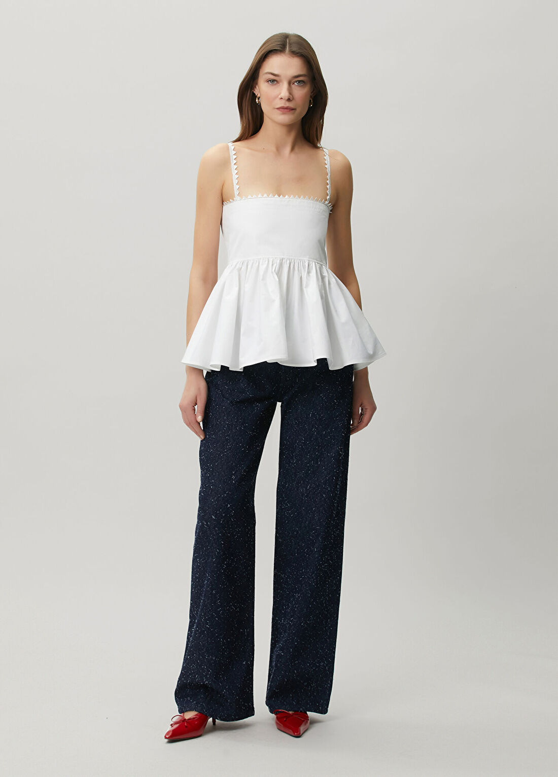 Jacquemus Nimes Large Lacivert Jean Pantolon