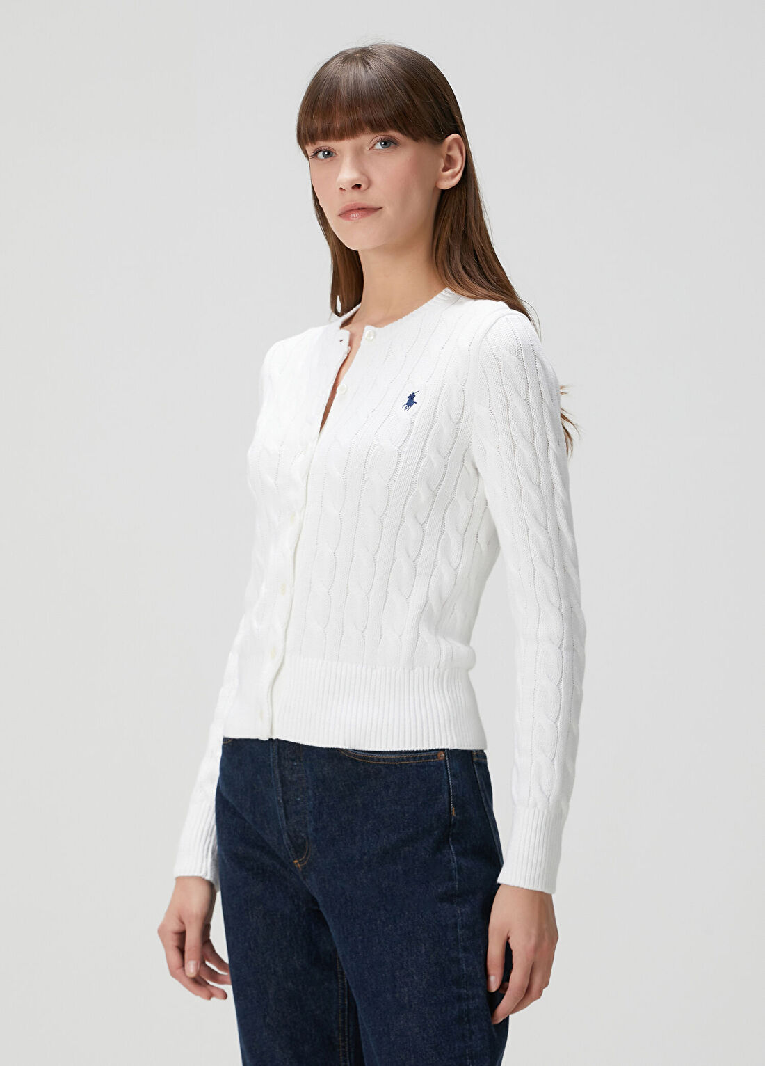 Polo Ralph Lauren Beyaz Hırka görsel 3