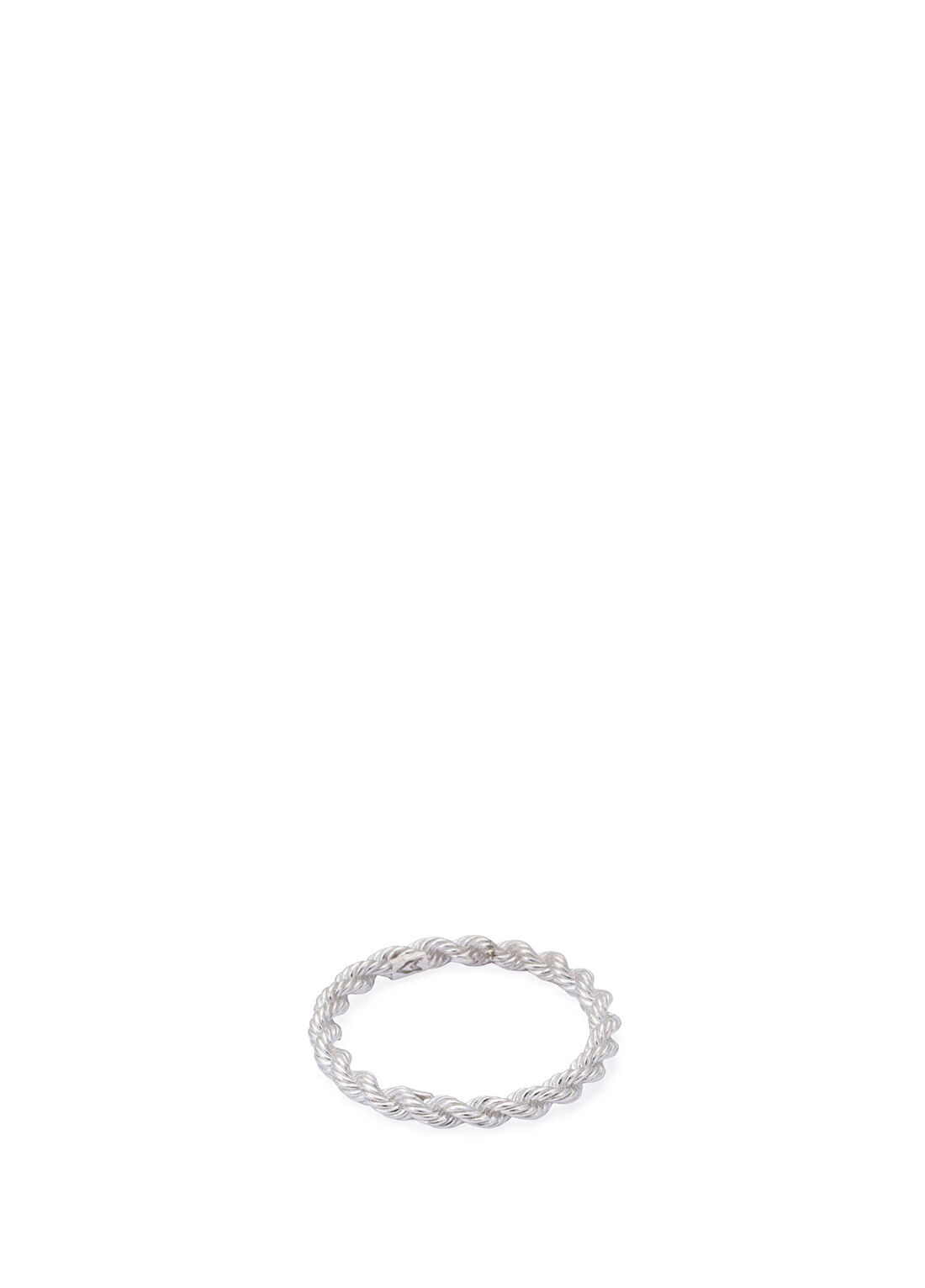 AtolyeWolf Rope Zincir Erkek Gümüş Yüzük görsel 2