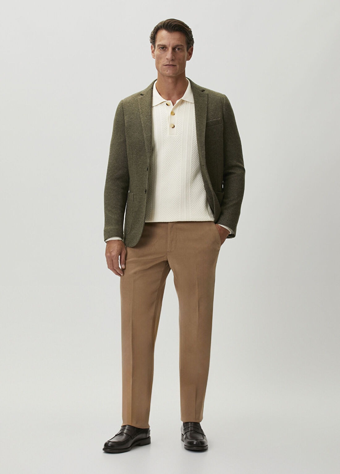Maurizio Baldassari Rigolo Bej Chino Pantolon