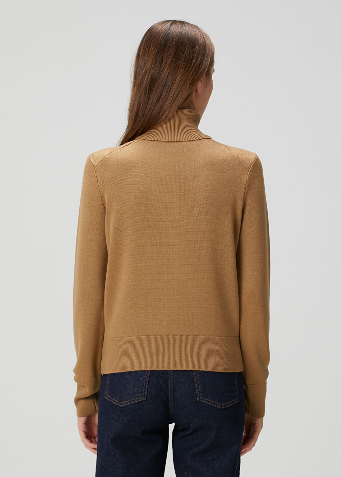 Ami Paris Camel Yün Kazak görsel 4