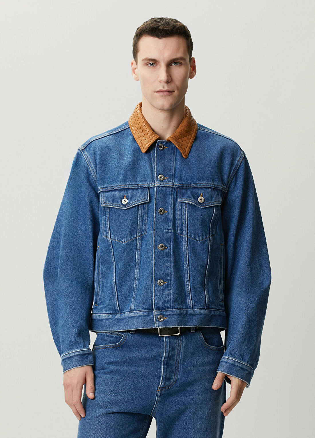Bottega Veneta Mavi Denim Ceket