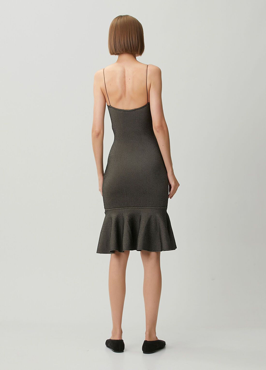 Jacquemus Kahverengi Midi Elbise görsel 4