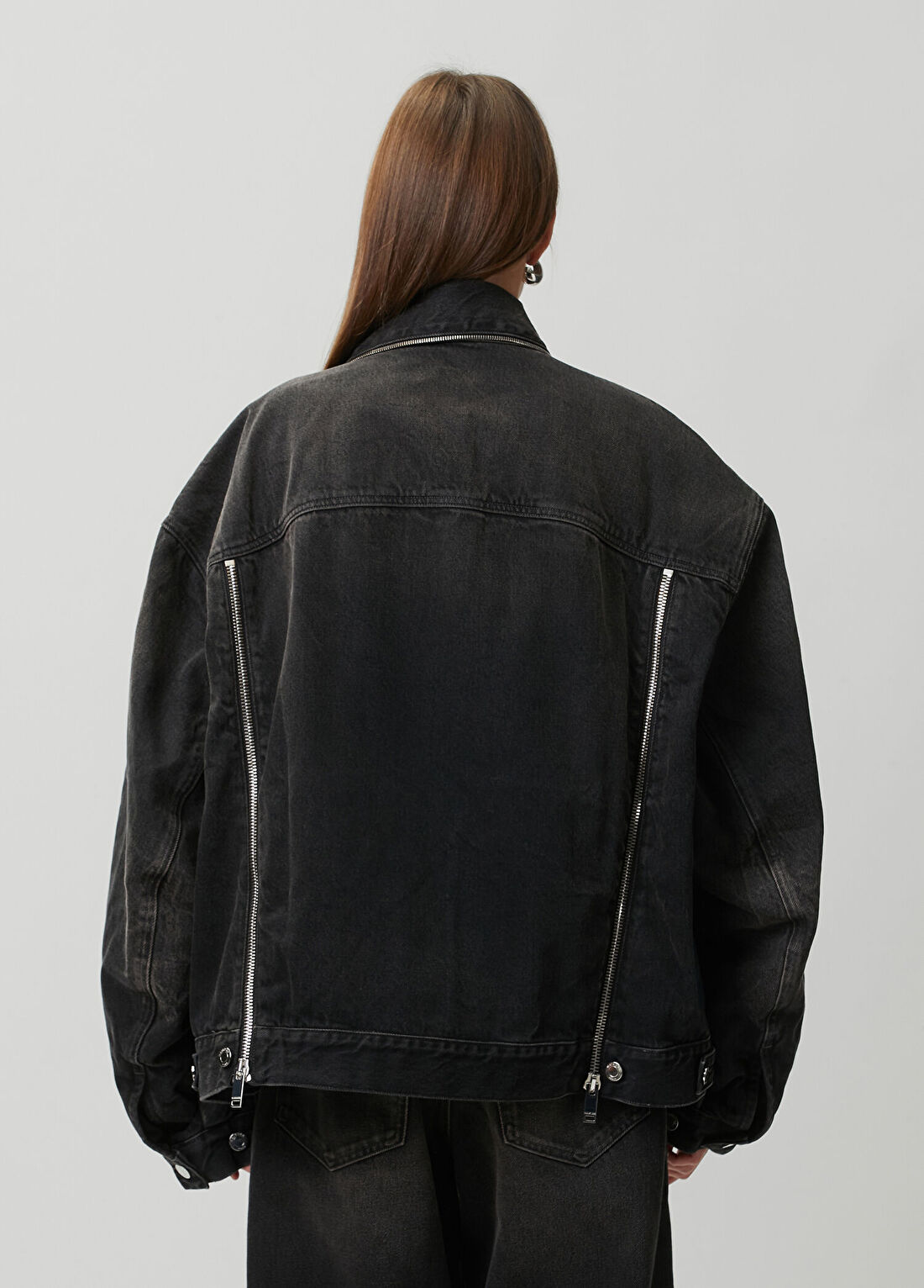 Haikure Legacy Siyah Denim Ceket görsel 4