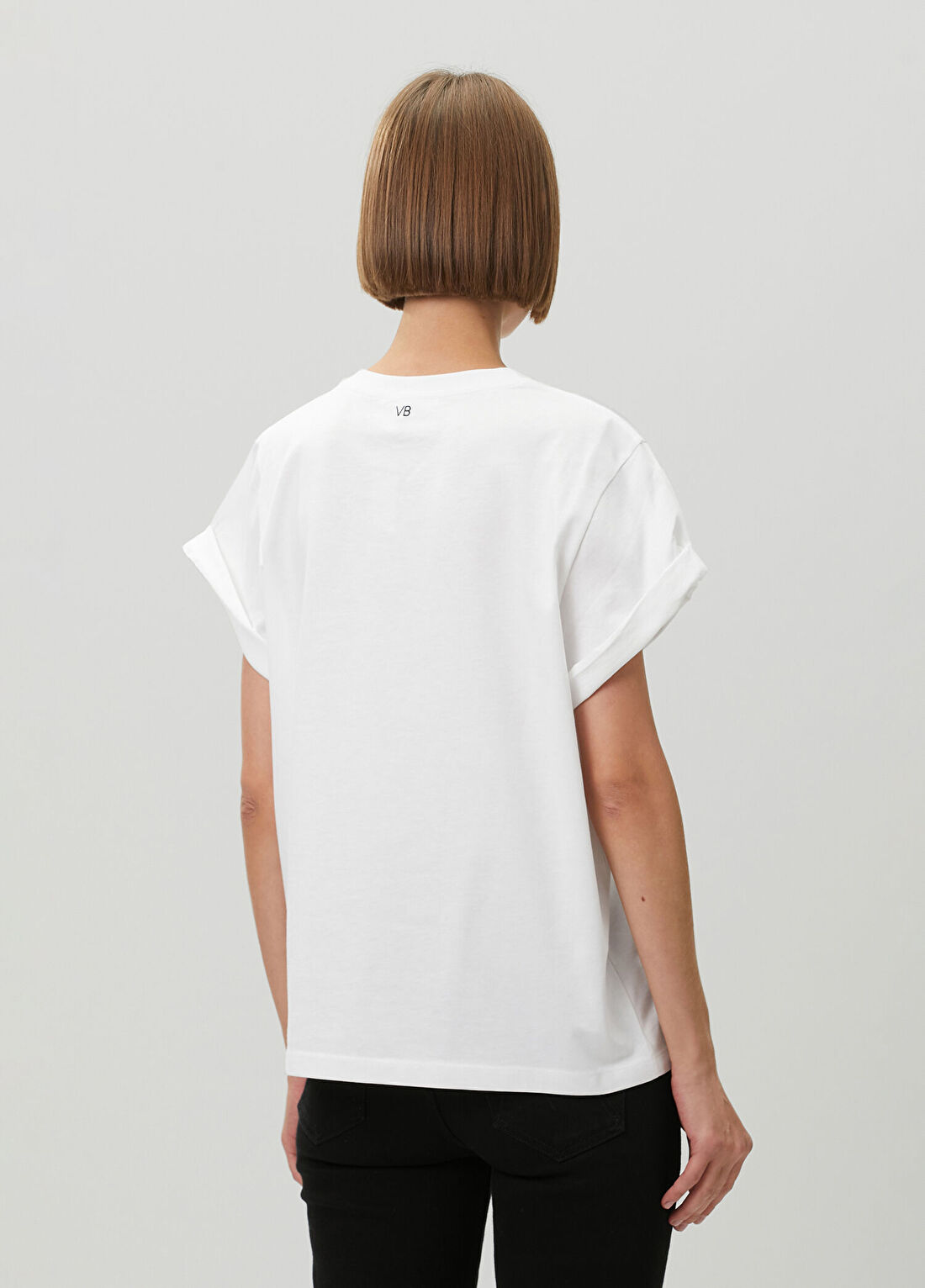 Victoria Beckham Beyaz T-shirt görsel 4