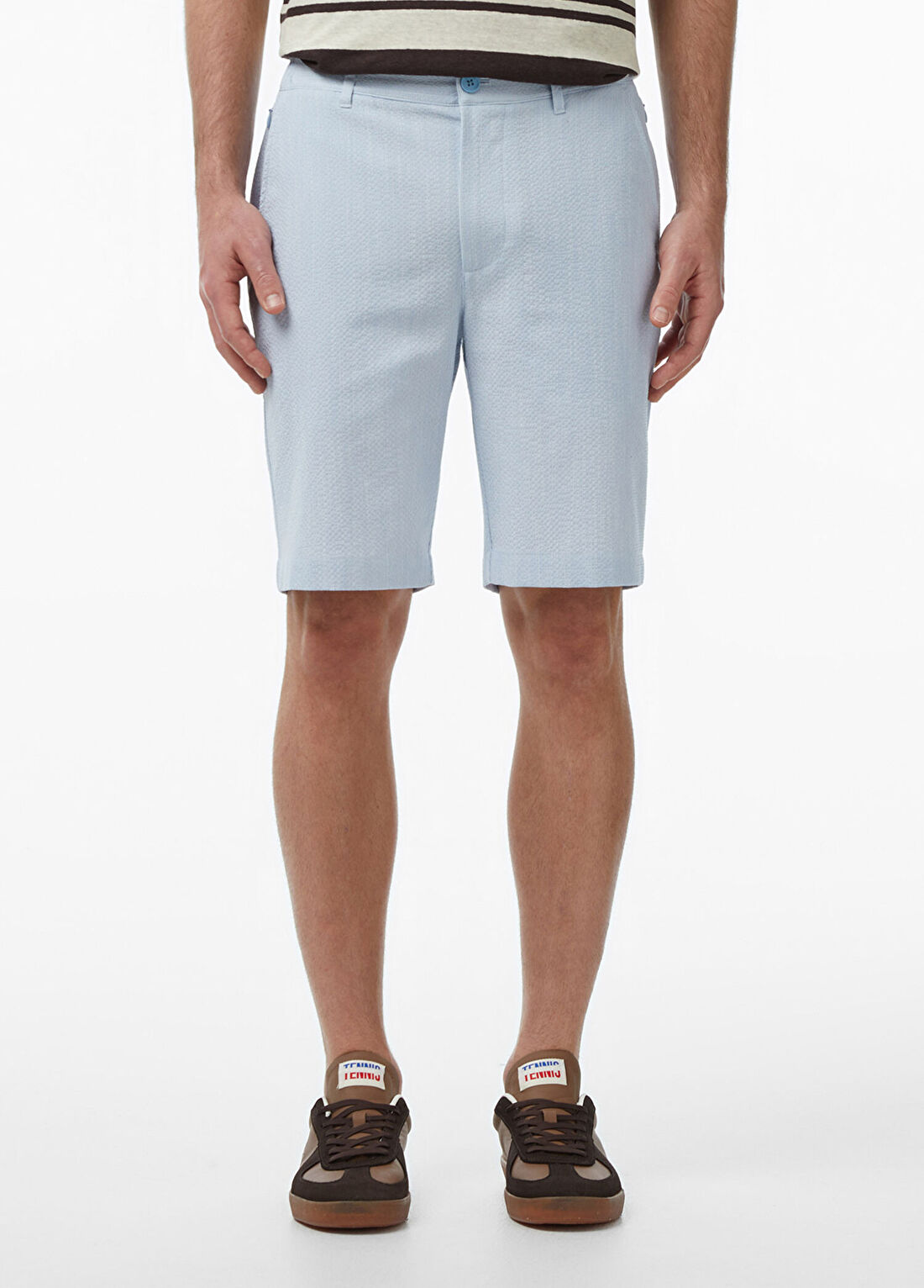 Lacoste Mavi Tapered Fit Erkek Bermuda Şort görsel 2
