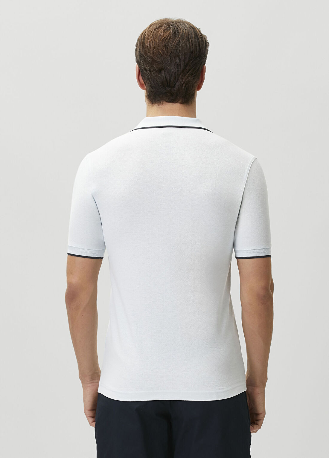 Fred Perry Mavi Polo Yaka Pike T-shirt görsel 4