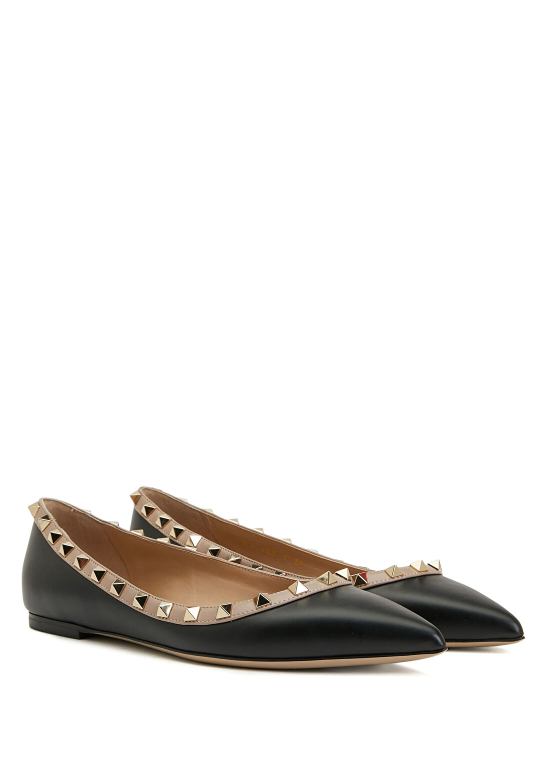 Valentino Garavani Rockstud Siyah Deri Babet görsel 2