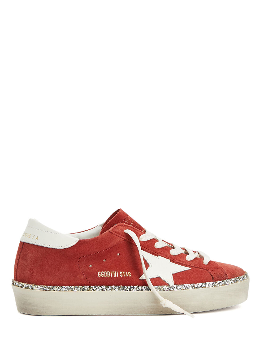 Golden Goose Hı Star Kırmızı Kadın Deri Sneaker
