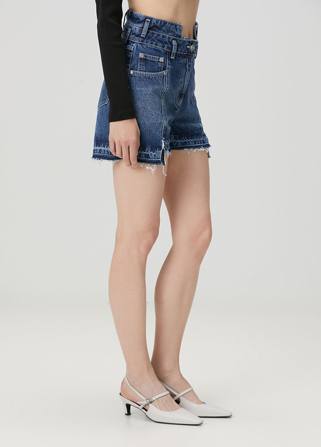 Lol Rome Mavi Denim Şort görsel 3