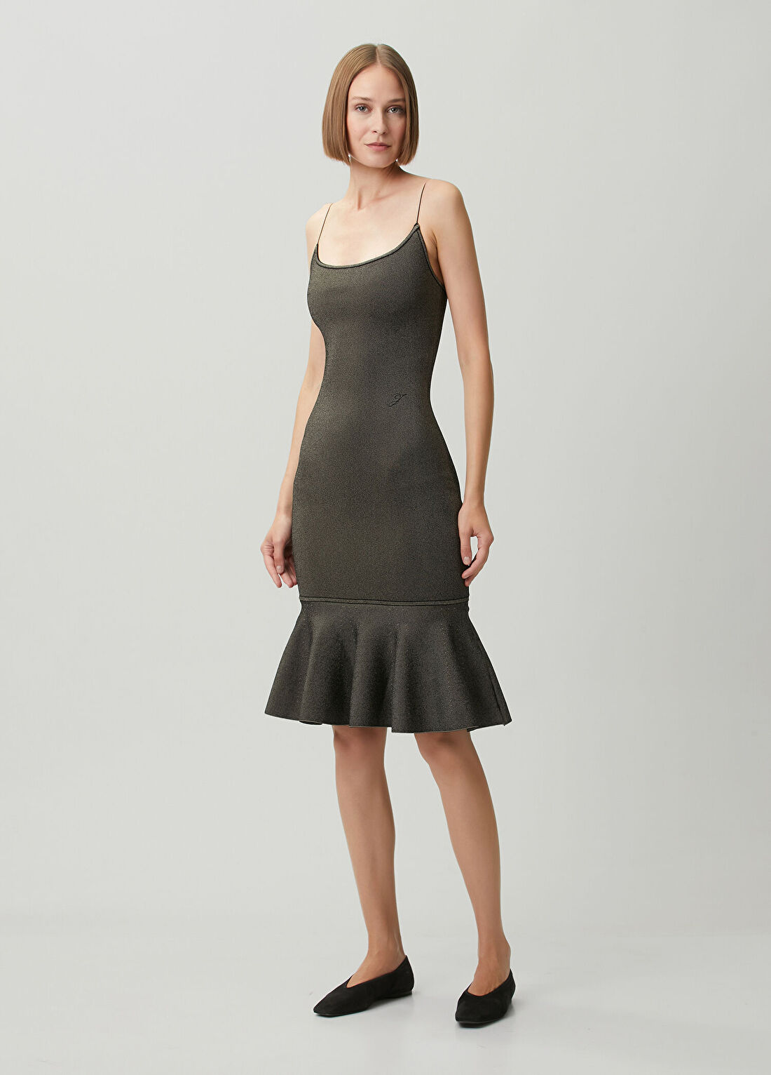 Jacquemus Kahverengi Midi Elbise görsel 3