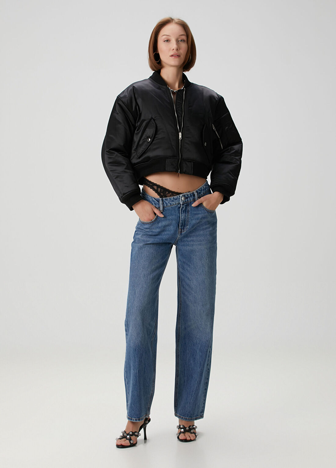 Alexander Wang Siyah Bomber Ceket görsel 2