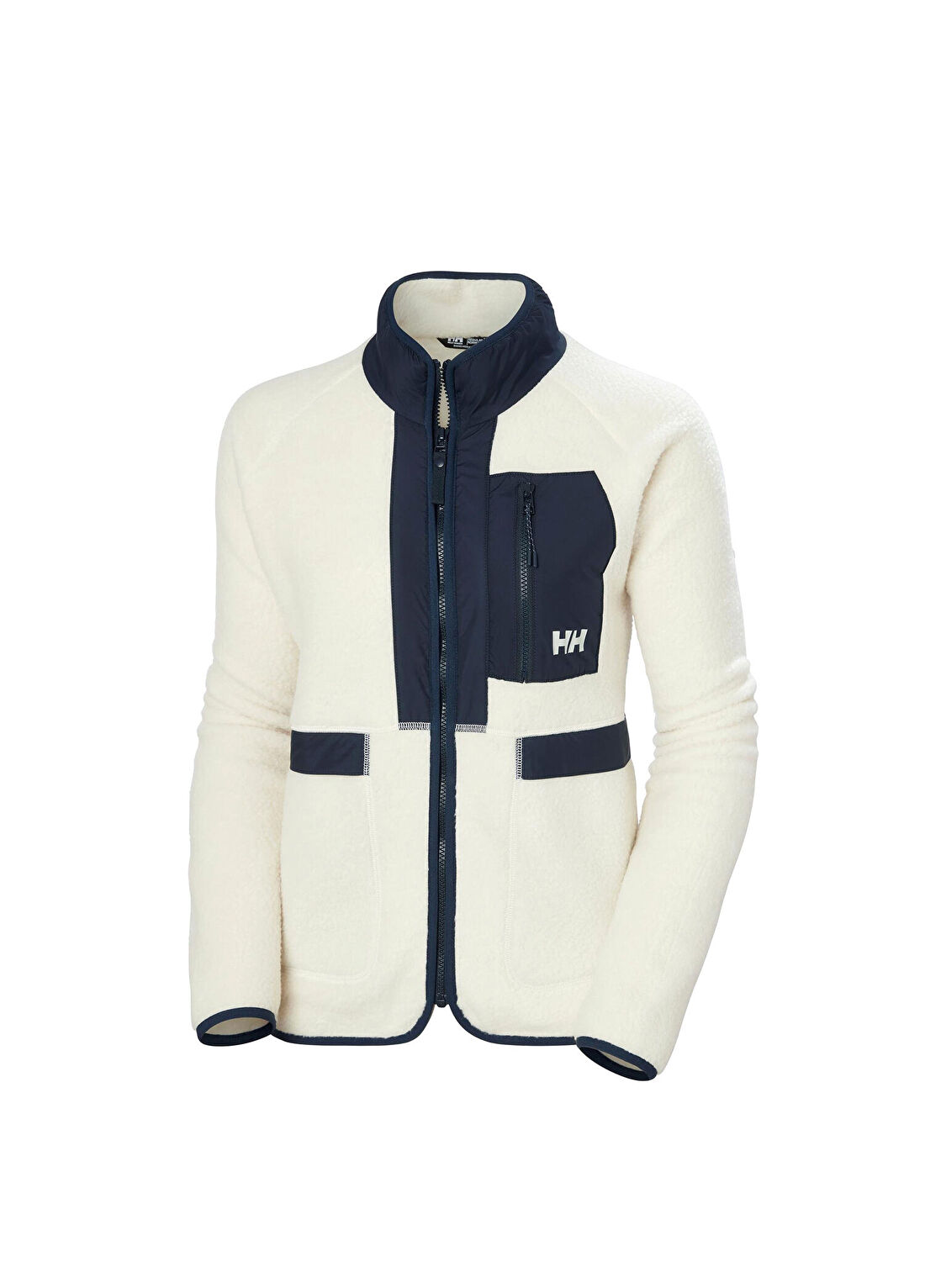 Helly Hansen W Aurora Pile Cream Fermuarlı Kadın Spor Sweatshirt
