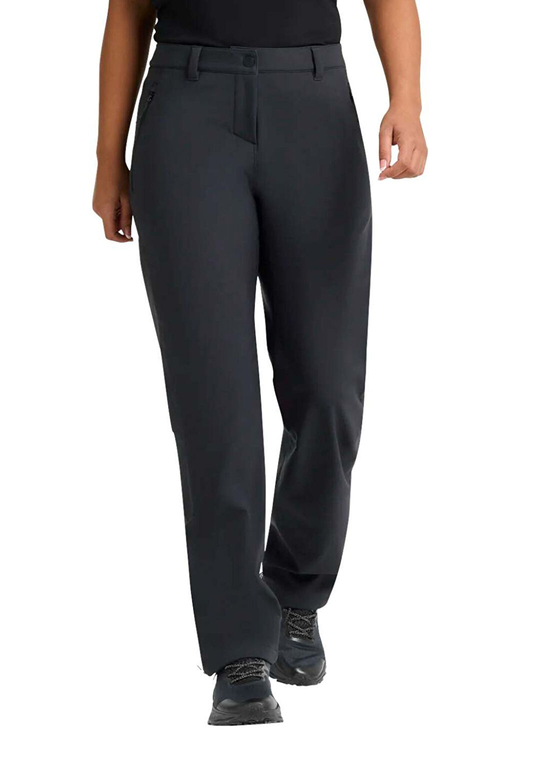 Jack Wolfskin Trek Terrain Pants Siyah Kadın Outdoor Pantolonu görsel 2