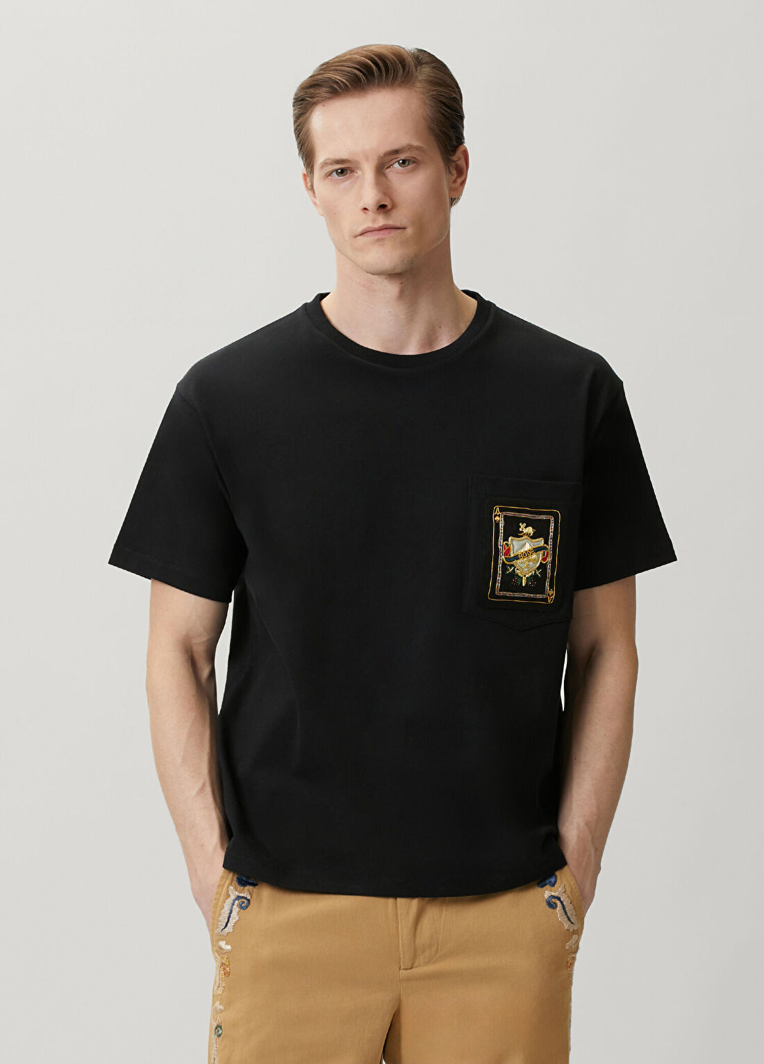 Bode Siyah Patch Detaylı T-shirt