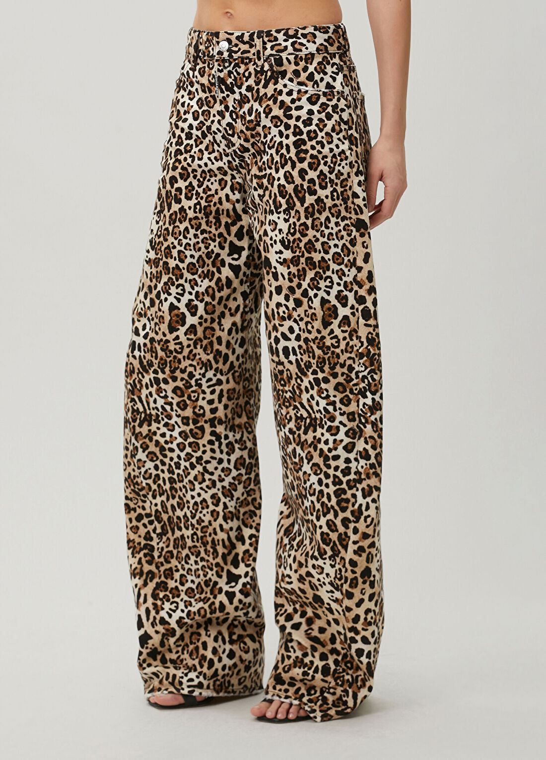 Dsquared2 Wild2 Loose Twst Leopar Desenli Jean Pantolon görsel 2