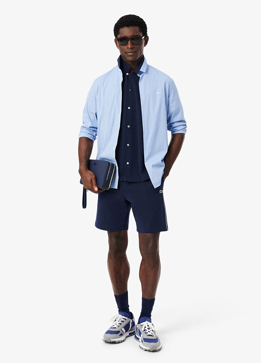 Lacoste Lacivert Regular Fit Erkek Şort görsel 4