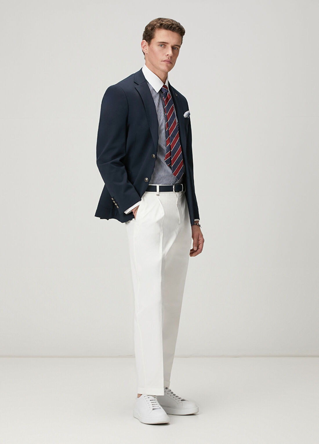 Beymen Club Lacivert Örme Blazer görsel 3