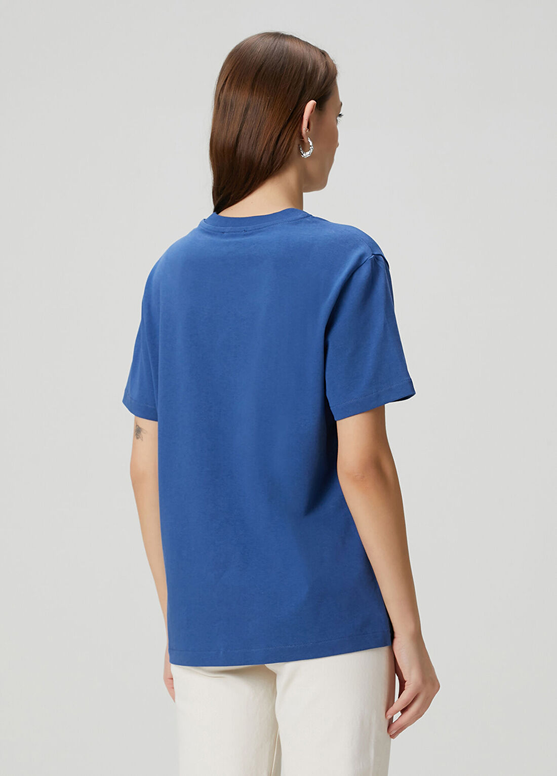 A.P.C. Mavi Logolu T-shirt görsel 4