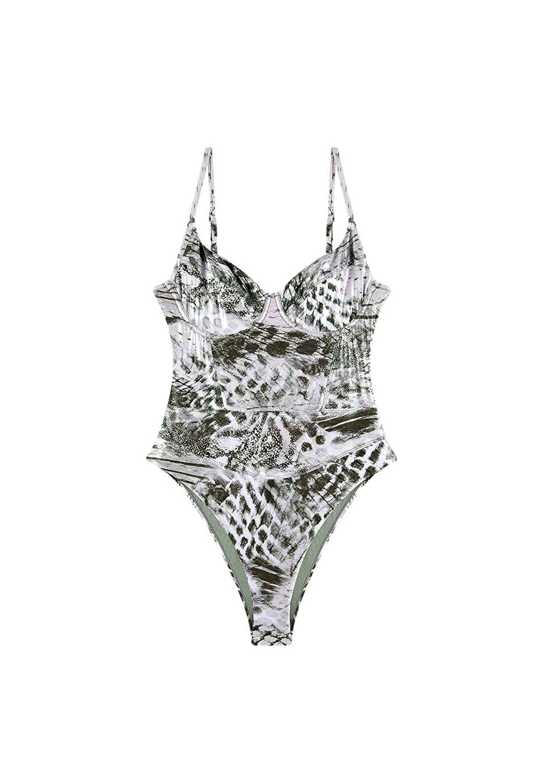 Bia Swimwear Jane Pattern Fabric Balenli Kadın Mayo