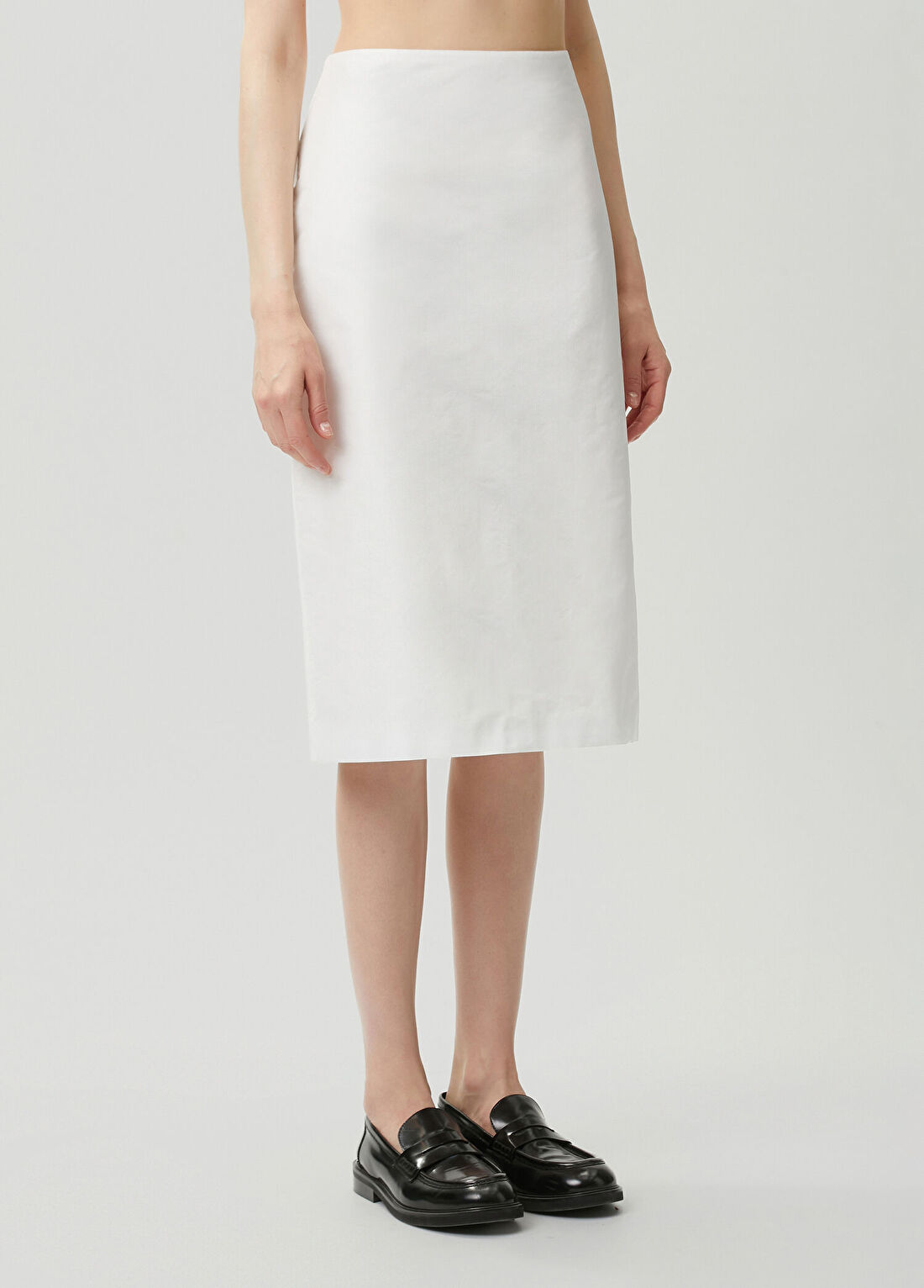 Jil Sander Beyaz Midi Kalem Etek görsel 3