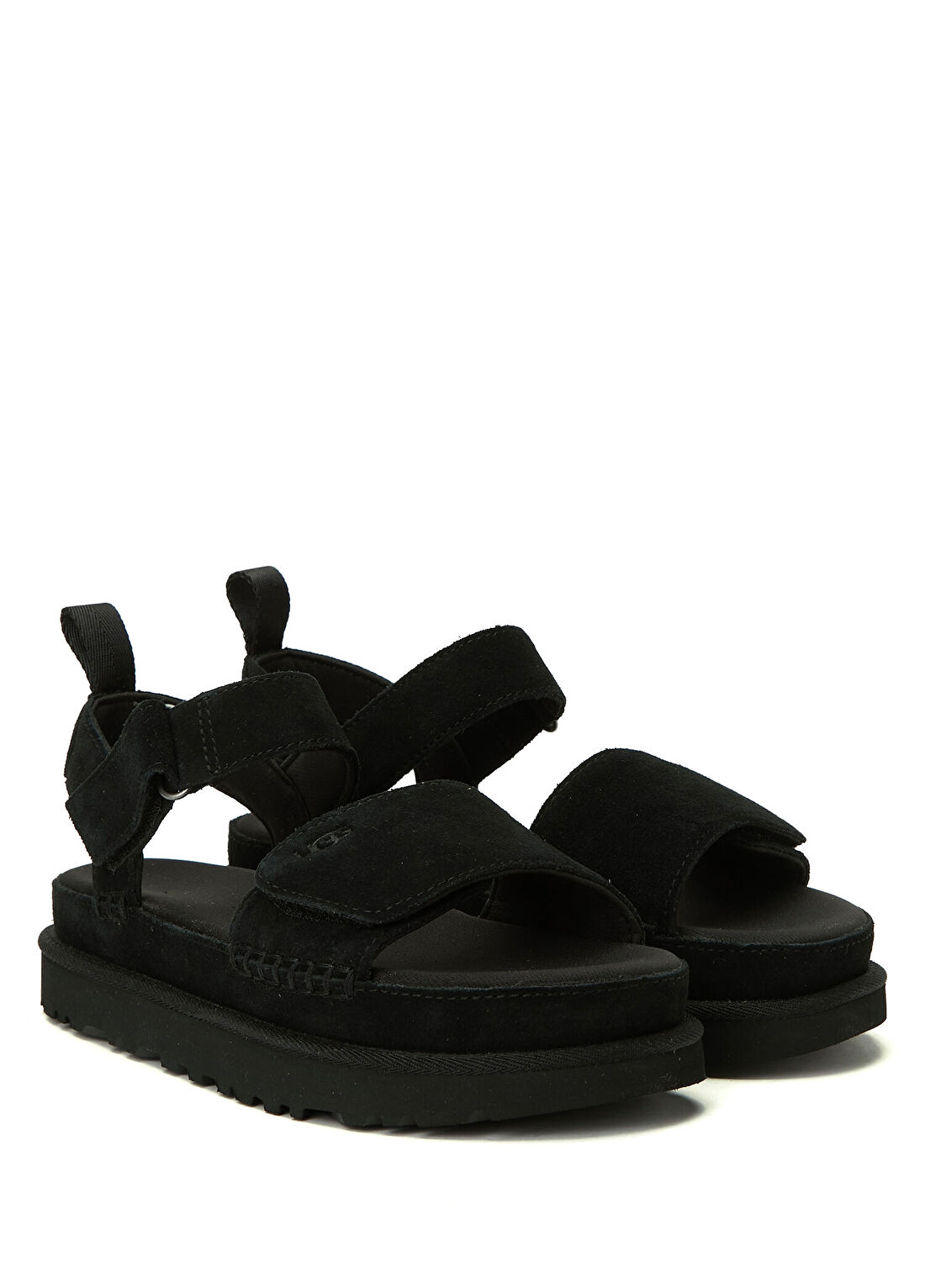 Ugg GoldenStar Siyah Kadın Deri Sandalet görsel 2