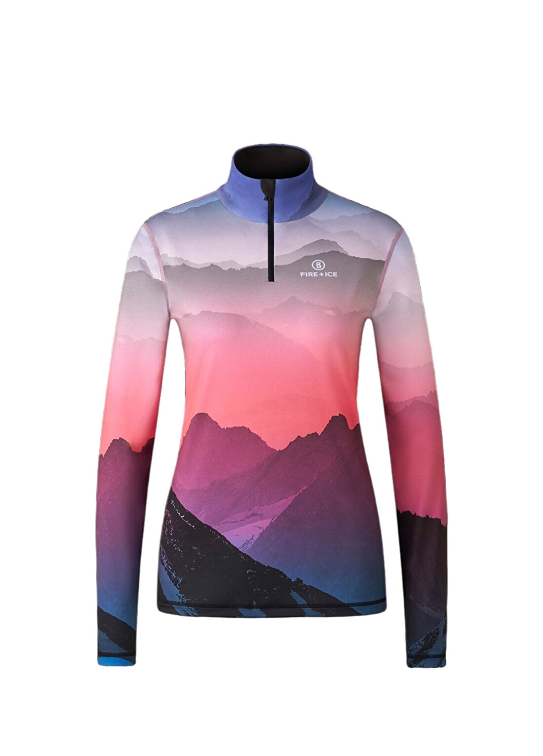 Bogner Fire & Ice Ilvy Pembe Desenli Kadın Spor İçlik