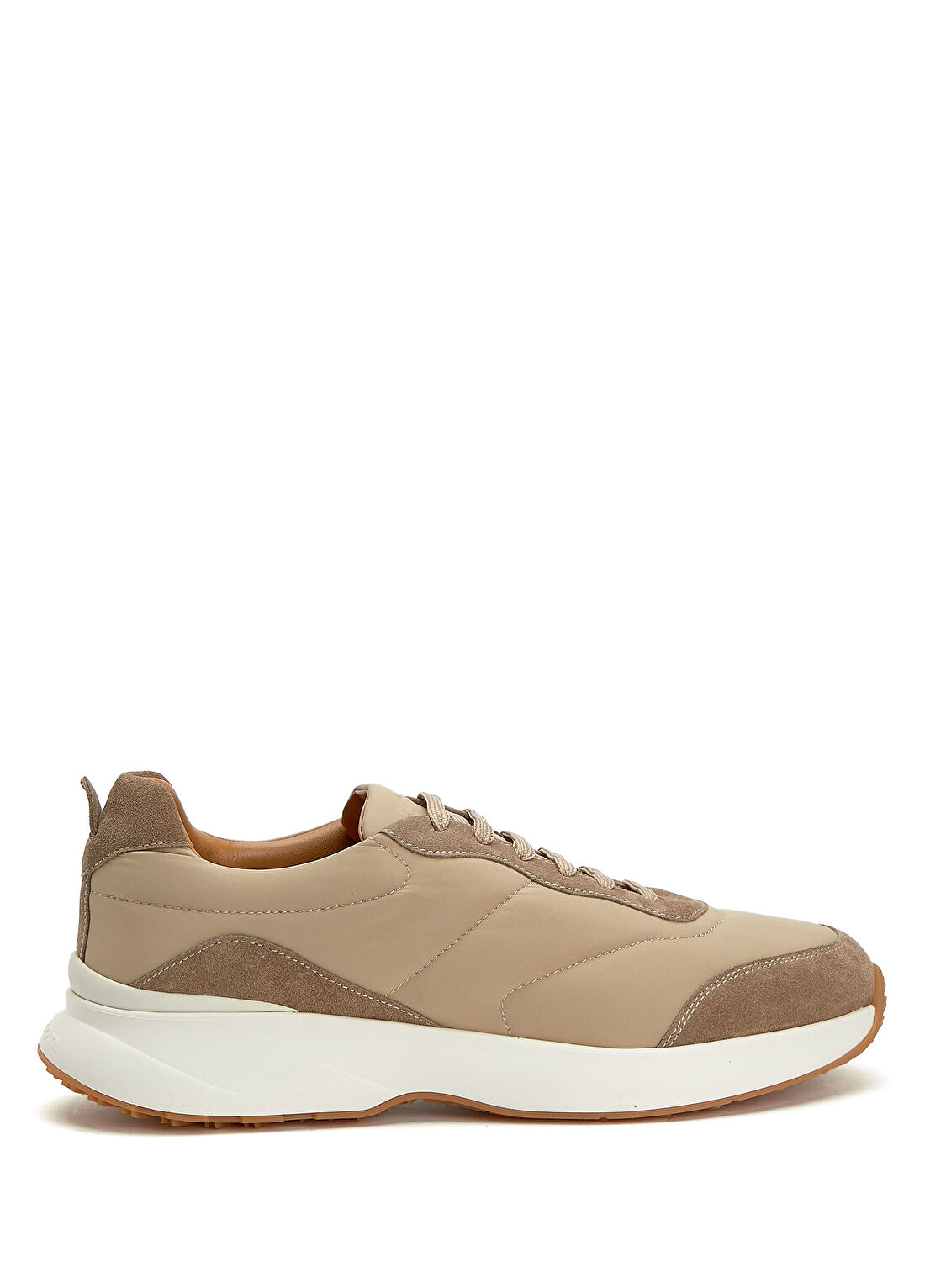 Kiton Bej Erkek Deri Sneaker